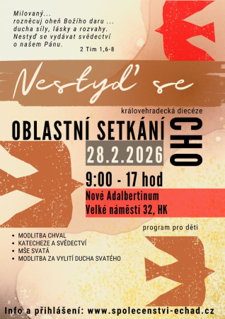 Oblastní setkání CHO Hradec Králové 28.2.2026